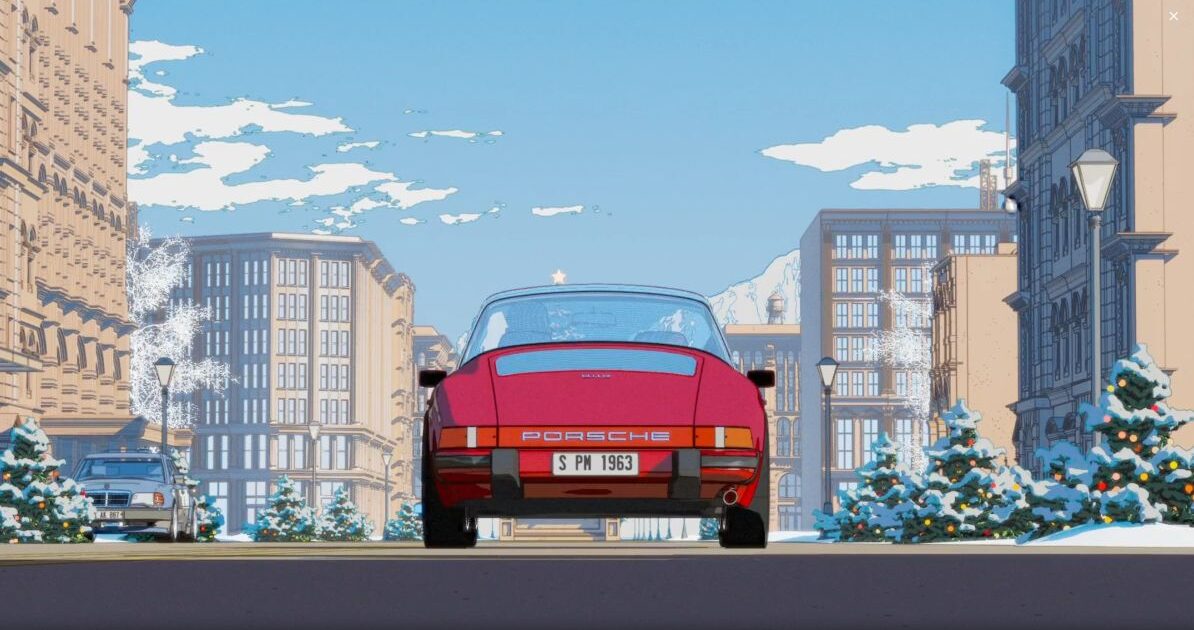 Porsche Chooses Hand-Drawn Animation Over AI for Holiday Ad