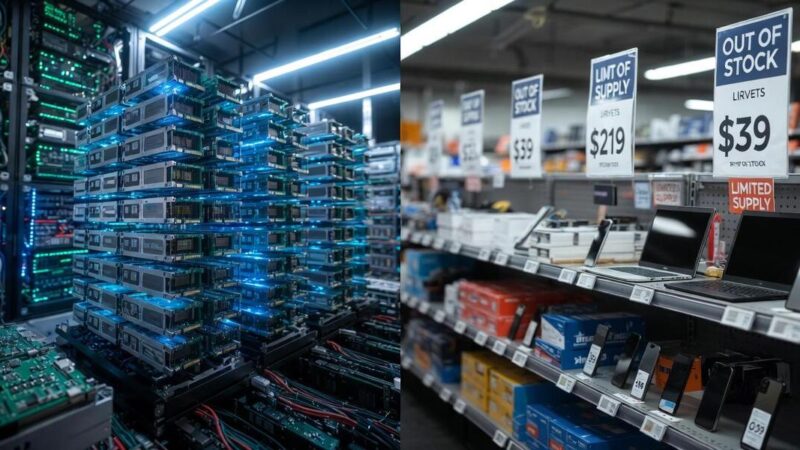 AI Demand Causes Memory Shortage, Higher PC Prices