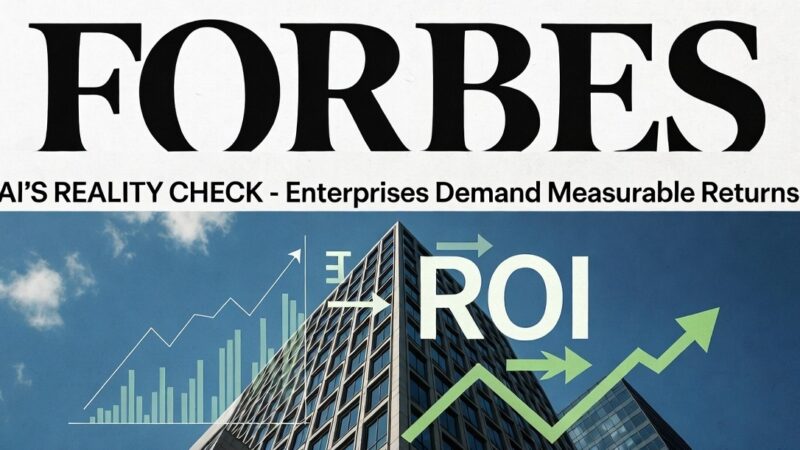 Forbes: Enterprises Shift AI from Experiments to ROI Focus